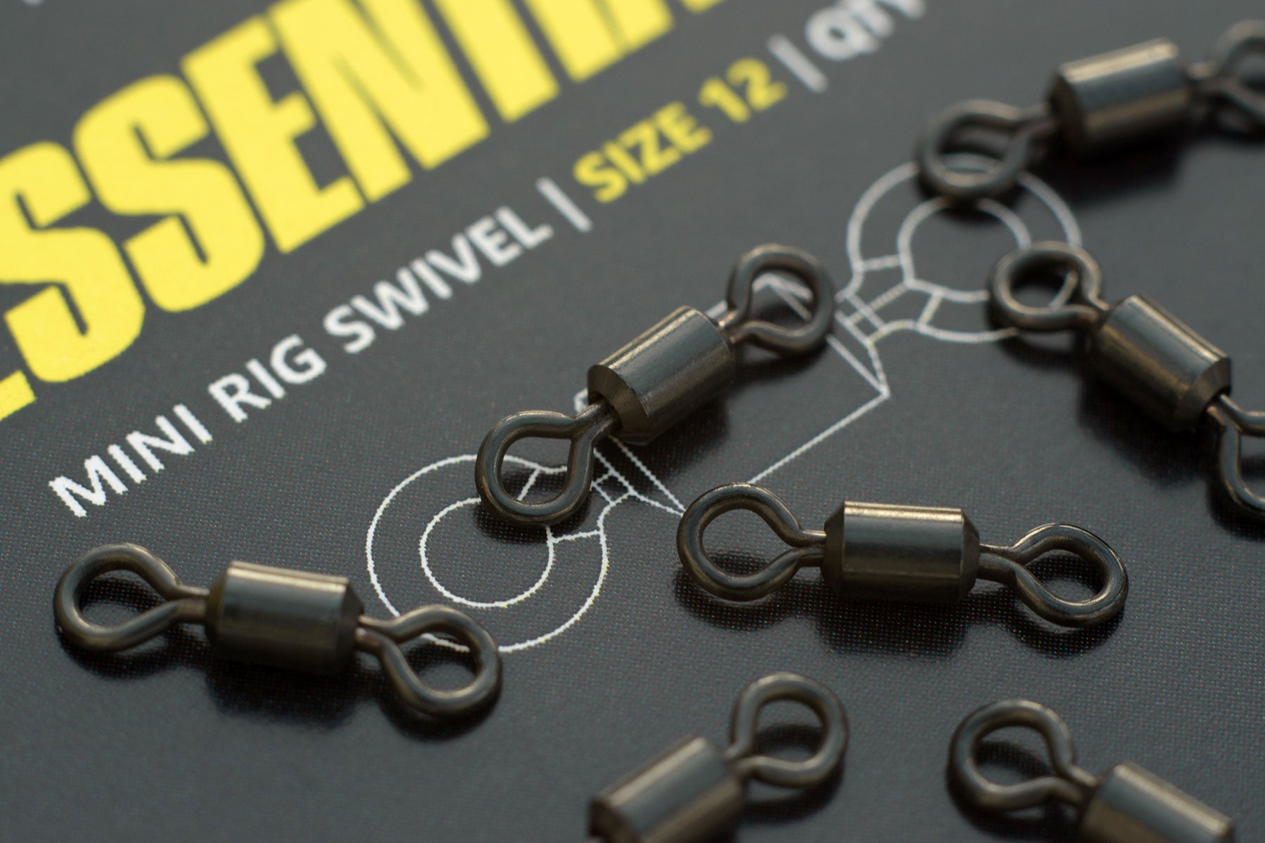 Essentials - Size 12 Mini Rig Swivels for bait attachment.