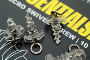 Plastic bait screw swivel - micro hook ring swivel screw - Carp fishing terminal tackle