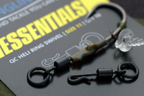 Carp fishing Essentials - Quick change ring swivel Ronnie spinner rig.